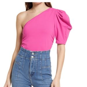 Free People Somethin Bout You One Shoulder Bodysuit